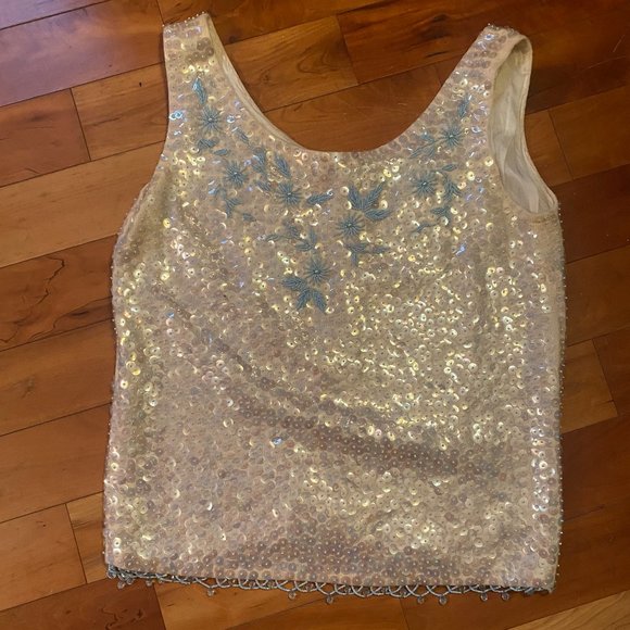 Vintage Sequined Top - Picture 1 of 3